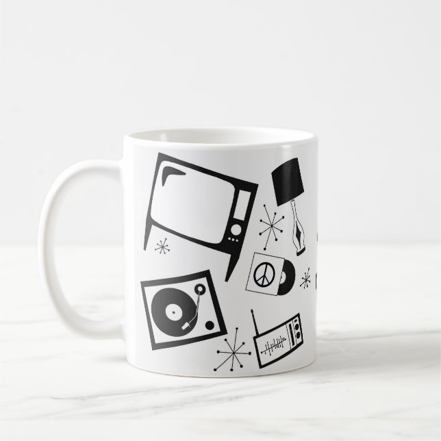 Mug Design ménager noir et blanc (Gauche)