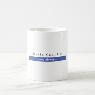 Mug Design minimaliste bleu clair élégant