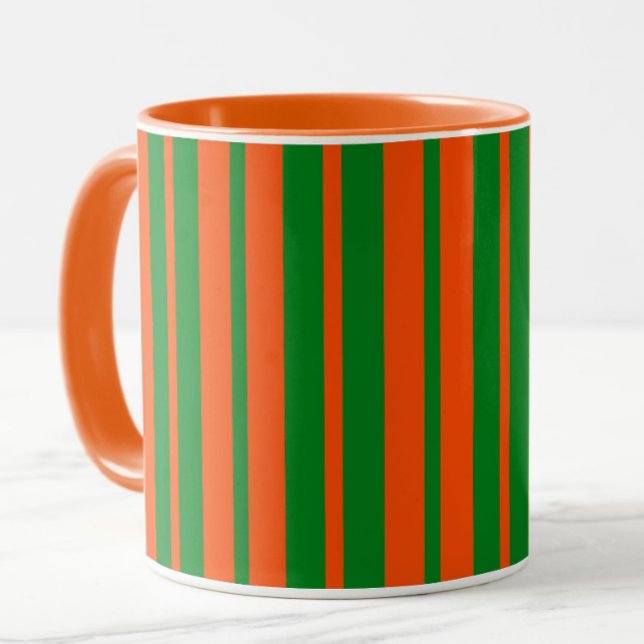 Mug Design Motif Orange Green (Créateur téléchargé)
