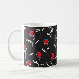 Mug Design motif sans couture avec un joli chou stylis