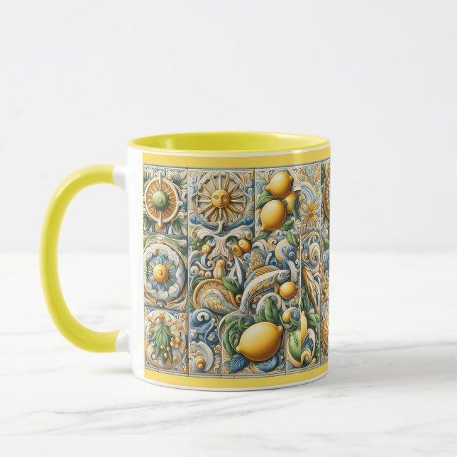 Mug Design Motif sicilien (Gauche)