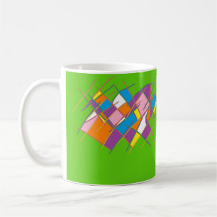 Mug Design multicolore vert brillant