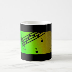 Mug Design musical noir et vert