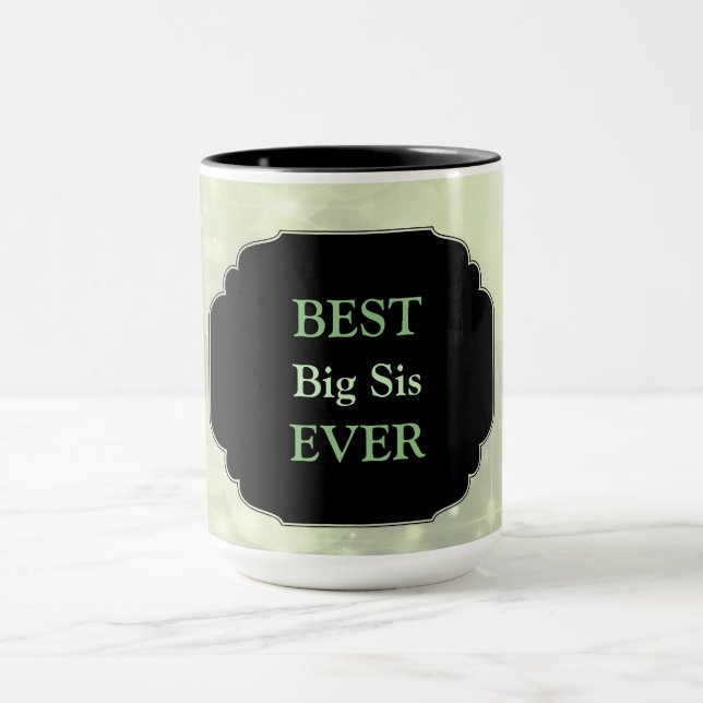Mug Design rose de luxe "Best Big Sis Ever" (Centre)