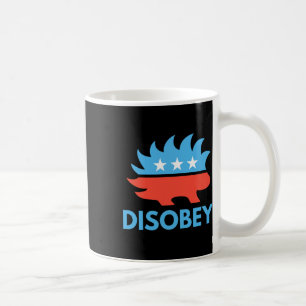 Mug Désobéi Porcupine libertaire résister à la tyranni