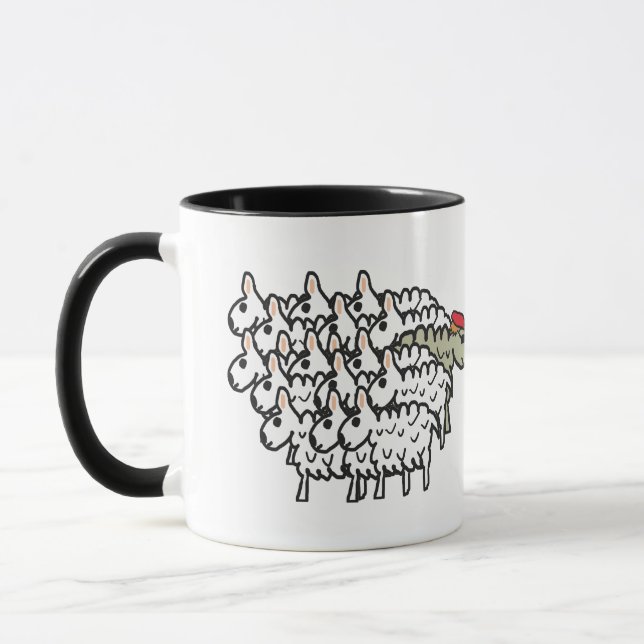 Mug Désobéir au mouton noir (Gauche)