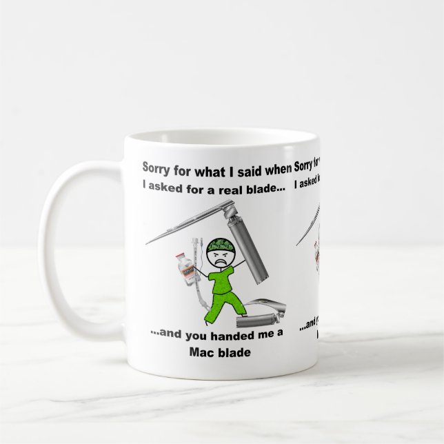 Mug Désolé Anesthésie CRNA de lame MIller (Gauche)