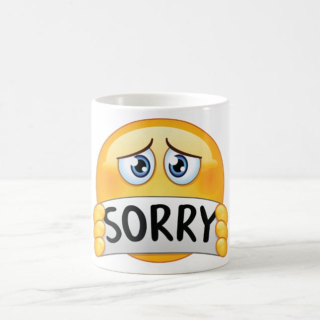 Mug Désolé Emoticon (Créateur téléchargé)
