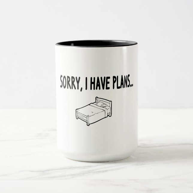 Mug Désolé j'ai des projets (Centre)