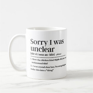 Mug Désolé, je n'ai pas de définition drôle