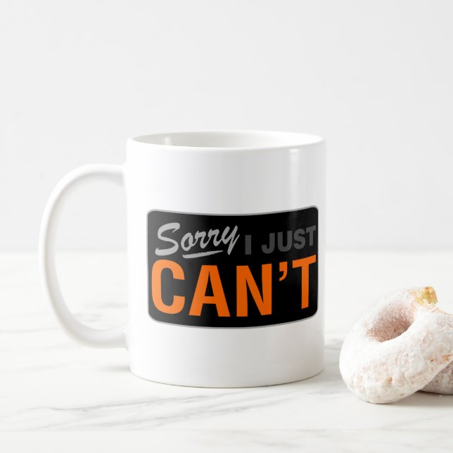 MUG DÉSOLÉ, JE NE PEUX PAS BOUGER (Avec donut)