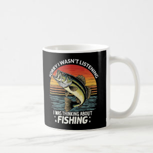 Mug Désolé, je n'écoutais pas que je pensais au poisso