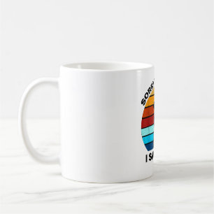 Mug Désolé, je suis en retard J'ai vu un chien rétro c