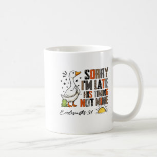 Mug Désolé pour mon retard Son timing pas le mien Eccl
