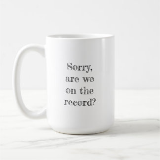 Mug Désolé, sommes-nous au compte rendu ? Musique léga