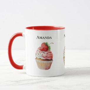 Mug Dessert sucré à la fraise Cupcake