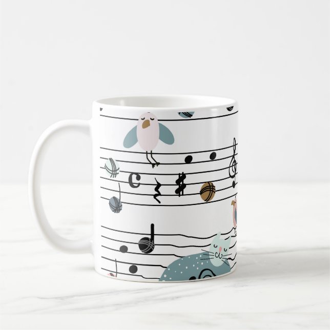 Mug dessin à la main dessin mignon dessin animé sans c (Gauche)