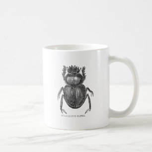Mug Dessin à la plume et à l'encre de Scarabée vintage