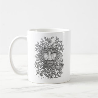 Mug Dessin à l'encre original d'un homme vert