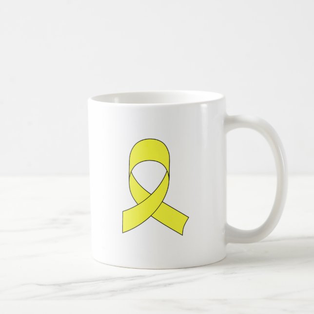 Mug Dessin à ruban jaune (Droite)