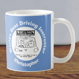 Mug Dessin amusant du meilleur instructeur de conduite