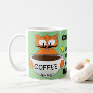 Mug Dessin animé de chat avec citation amusante