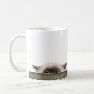 Mug Dessin animé de chaton siamois vous traquant