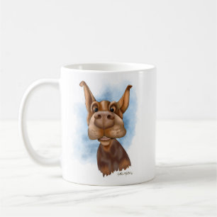 Mug Dessin animé de dobermann Boop le nez