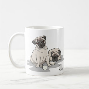 Mug Dessin animé de groupe Pug