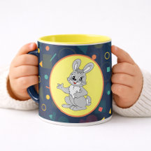 Dessin animé de lapin mignon pour enfants