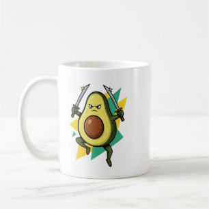 Mug Dessin animé de Ninja Avocat – Vecteur de guerrier