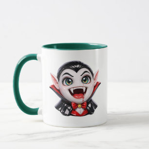 Mug Dessin animé de vampire mignon chibi effrayant