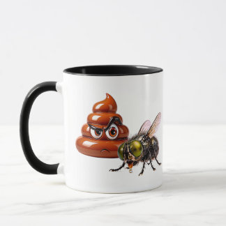 Mug Dessin animé d'émoticône de caca humoristique Toil