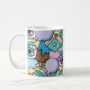 Mug Dessin Arrière - plan Pop Art