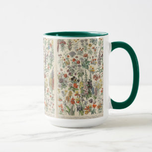 Mug Dessin botanique floral mignon par Adolphe Millot
