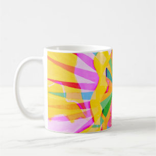Mug dessin créatif Abstrait, arrière - plan coloré.