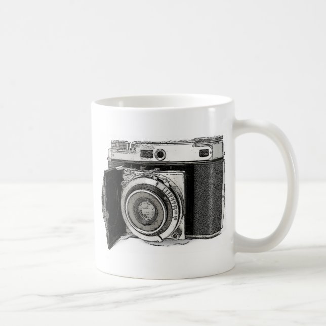 Mug Dessin d'art d'un photographe de caméra de 35 mm r (Droite)