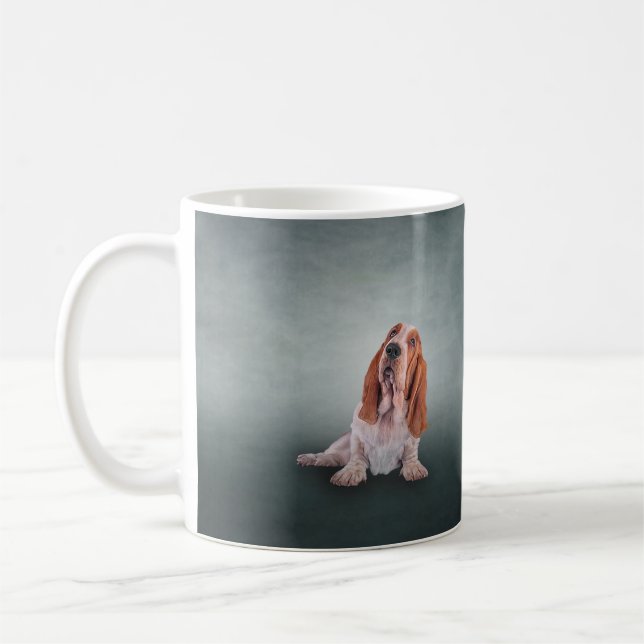 Mug Dessin de Basset Hound (Gauche)