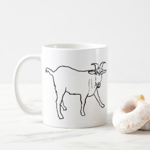 Mug Dessin de chèvre amusant Dessin de dessin original