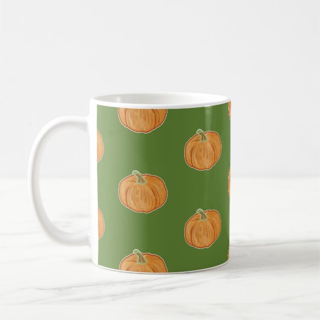 Mug Dessin de citrouille (Gauche)
