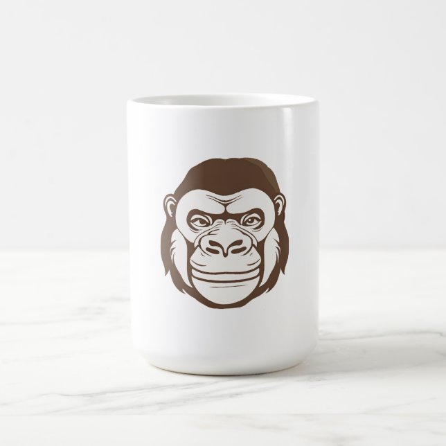 Mug Dessin de dessin de Gorilla (Centre)