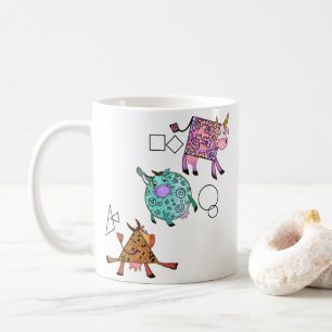 Mug Dessin de dessin humoristique de vaches de mûres