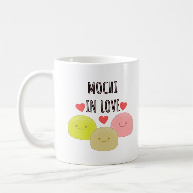 Mug Dessin de dessin mignon Mochi (Gauche)