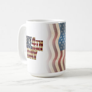 Mug Dessin de drapeau patriotique du 4 juillet