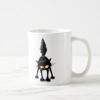 Dessin de Funny Fierce Black Cat