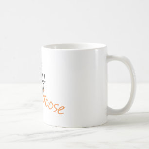 Mug Dessin de la main jaune dessiné sur l'oie bestial