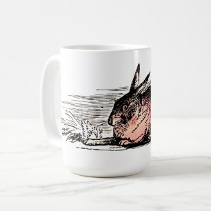 Mug Dessin de lapin rouge vintage