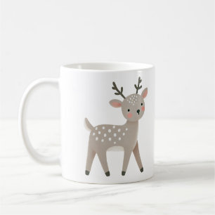 Mug Dessin de renne mignon pour Noël