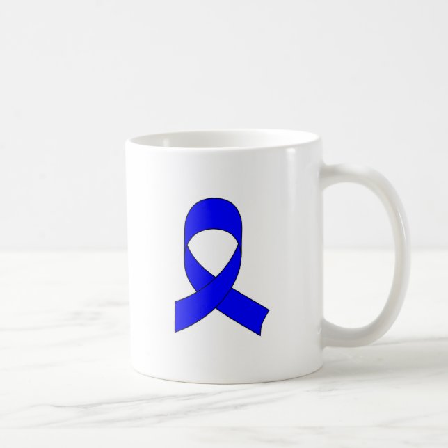 Mug Dessin de ruban bleu (Droite)