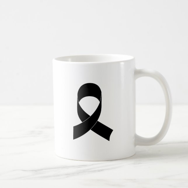 Mug Dessin de ruban noir (Droite)